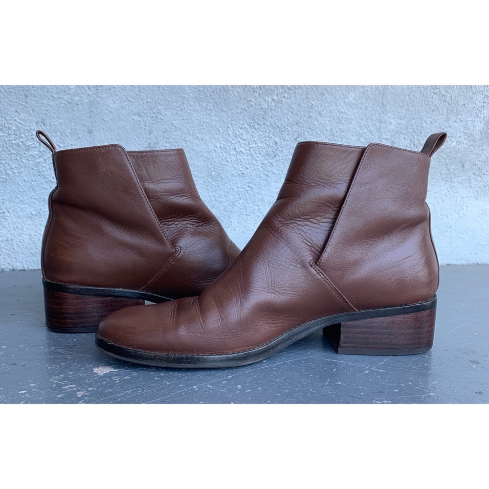 EUC Cole Haan brown leather ankle Boots 9.5B